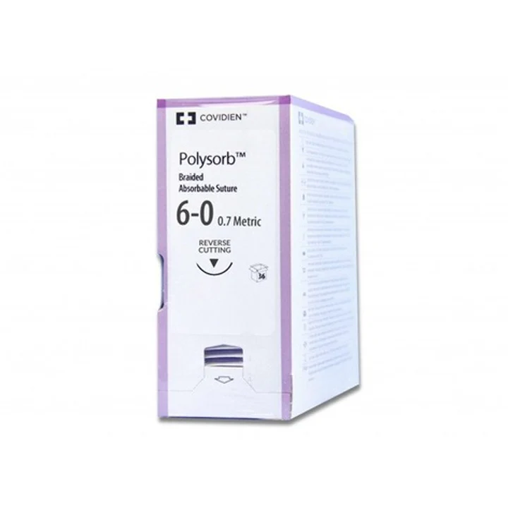 Fil de suture POLYSORB 6-0 3-8C 16MM (36) 45CM - SL-5688 -