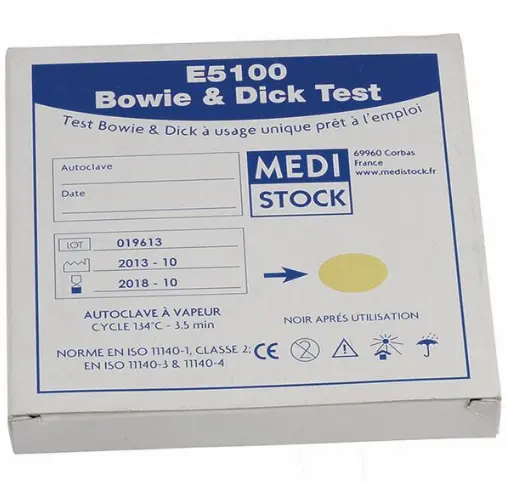 TESTS BOWIE-DICK BOITE DE 20 - E5100
