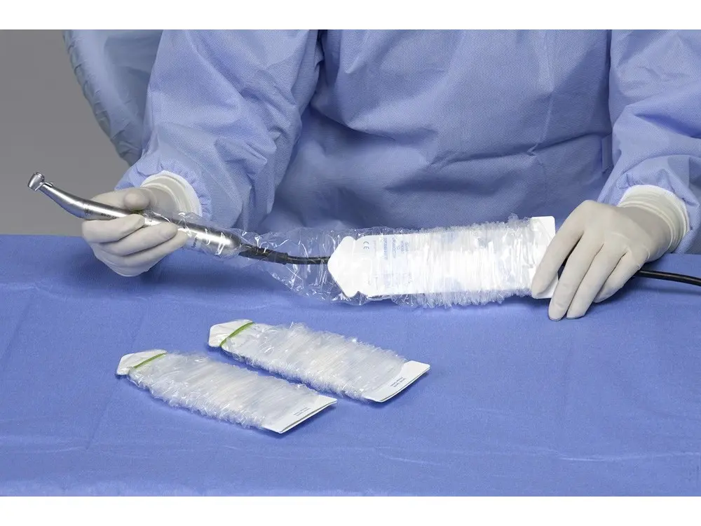 PROTEGE TUYAU STERILE TRANSP. 8cm x 120cm Boite 80PCS - 405052 -