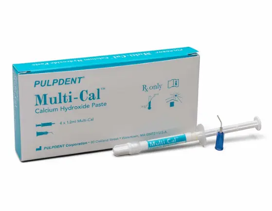 MULTI CAL - BOITE 4S DE 1.2ML ET 8 EMBOUTS - PULPDENT