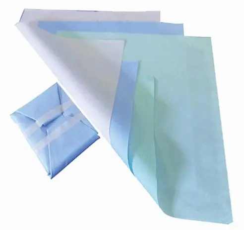 [882-1058] STERI-FEUILLES 45X45CM BLEUES (500) HARTMANN - 649451 - HENRY SCHEIN