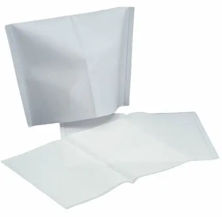 [919622] ECON HEADREST POLY COVER CLEAR 13x10 500/box - TIDI