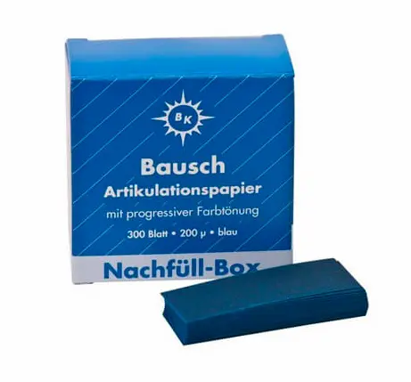 [951-6700] PAPIER ARTICULER BAUSCH BLEU 200µ RECHARGE DE 300 FEUILLES - BK1001 - BAUSCH