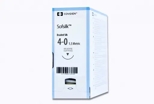 [VT4] Fil de suture SOFSILK soie (NR) 4-0 3-8 17MM (36) 75CM - VS881-2 -