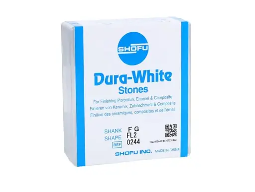 [1955811] DURA-WHITE STONES FG FL2 12/BOX - 0244 - SHOFU