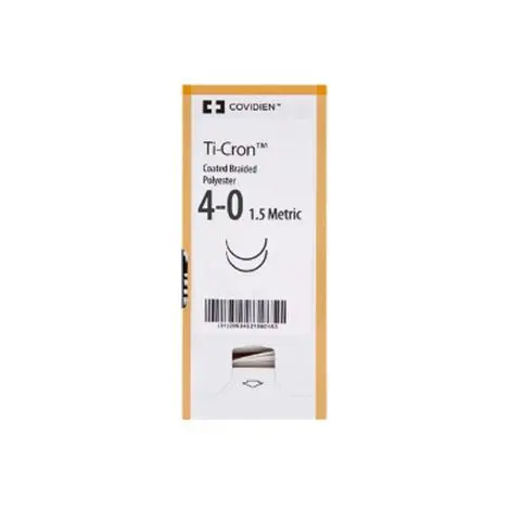 [3046-3IT] Fil de suture TI.CRON (NR) 4-0 3-8C 16MM (36) 75CM - 3046-31 - IPP PHARMA