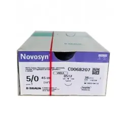 [C0068512] Fil de suture NOVOSYN 5-0 3-8 16MM (36) 70CM - C0068512 **POLYSORB** - IPP PHARMA
