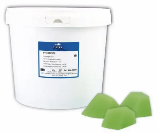 [944-6000] PRECIGEL Gel de duplication vert 6kg - YETI