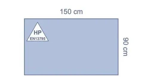[15223] CHAMP 90X150 NON-ADHESIF STERILE (1) - ES15223CE -  MEDLINE